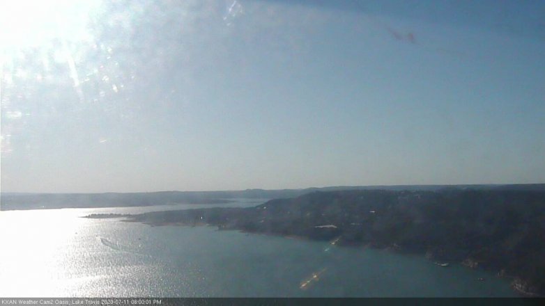 Lake Travis webcam, July 11, 2020 6:00 PM CT