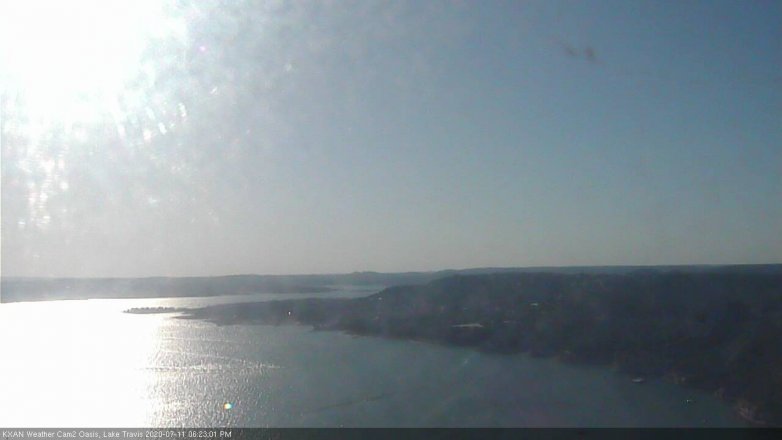 Lake Travis webcam, July 11, 2020 6:25 PM CT