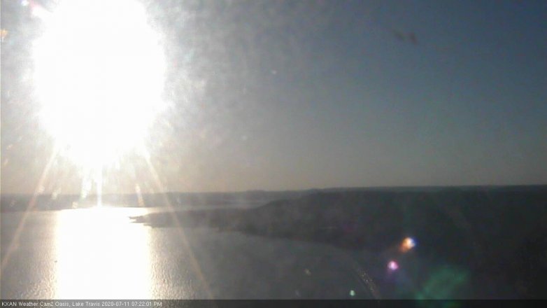 Lake Travis webcam, July 11, 2020 7:25 PM CT