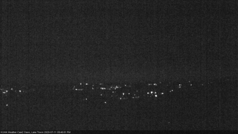Lake Travis webcam, July 11, 2020 9:45 PM CT