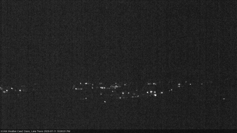 Lake Travis webcam, July 11, 2020 10:00 PM CT
