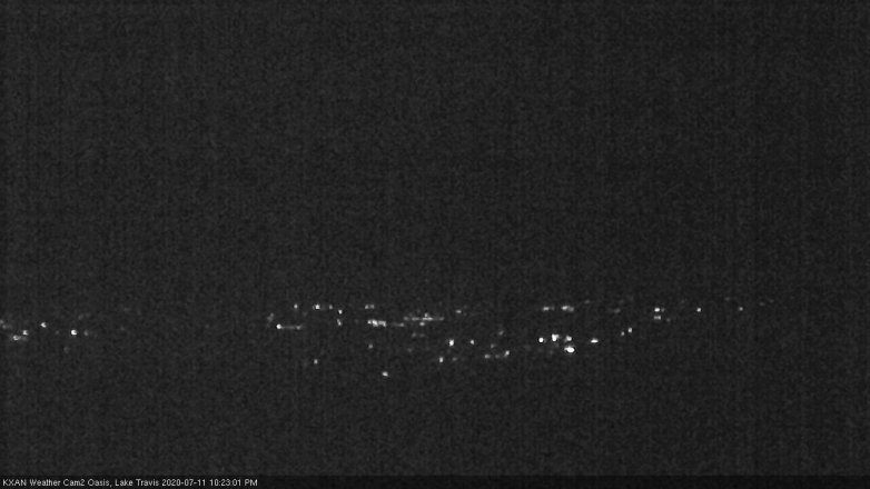 Lake Travis webcam, July 11, 2020 10:25 PM CT