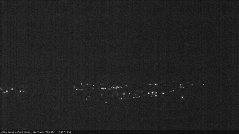 Lake Travis webcam, July 11, 2020 10:45 PM CT