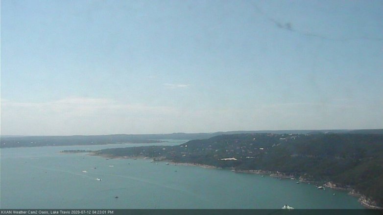 Lake Travis webcam, July 12, 2020 4:25 PM CT