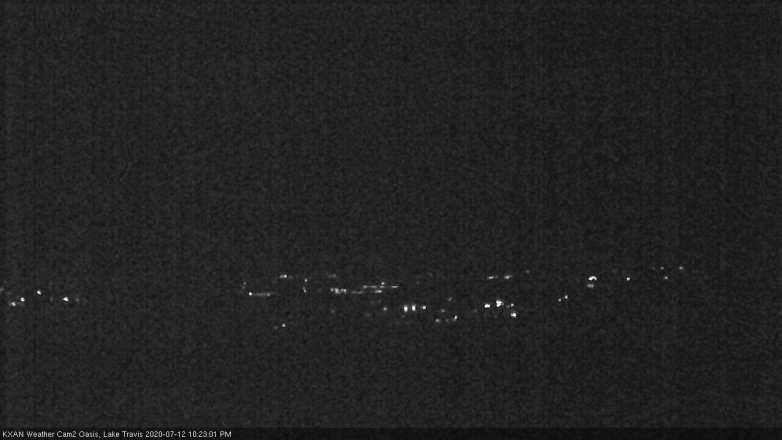 Lake Travis webcam, July 12, 2020 10:25 PM CT