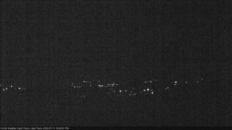 Lake Travis webcam, July 12, 2020 10:45 PM CT