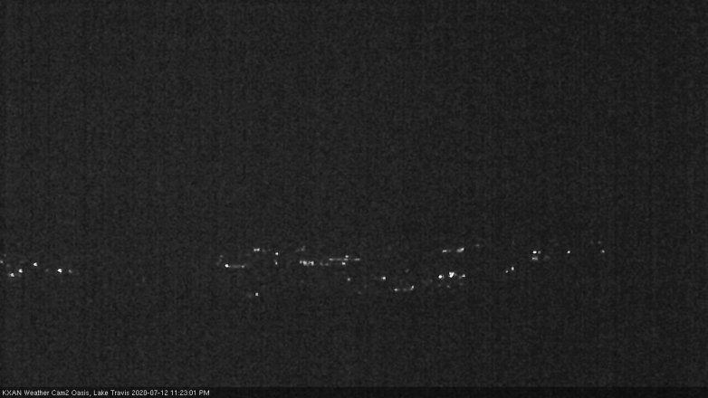 Lake Travis webcam, July 12, 2020 11:25 PM CT