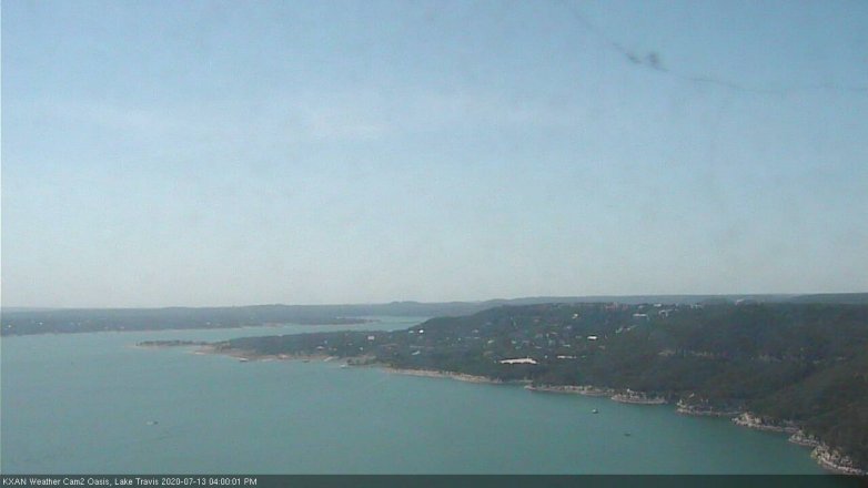 Lake Travis webcam, July 13, 2020 4:00 PM CT