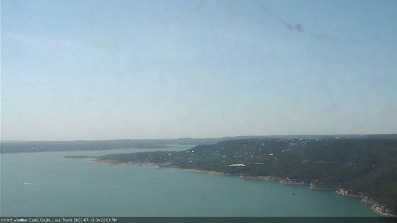 Lake Travis webcam, July 13, 2020 4:25 PM CT