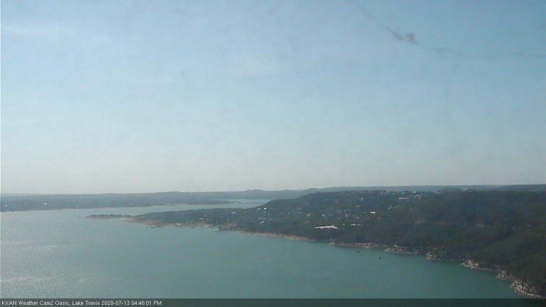 Lake Travis webcam, July 13, 2020 4:45 PM CT