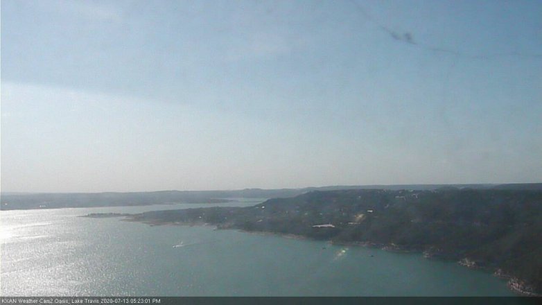 Lake Travis webcam, July 13, 2020 5:25 PM CT