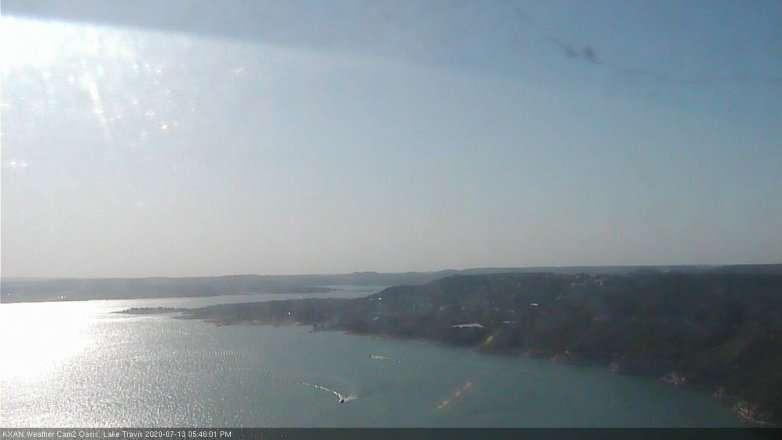 Lake Travis webcam, July 13, 2020 5:45 PM CT