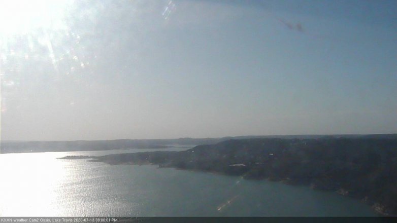 Lake Travis webcam, July 13, 2020 6:00 PM CT