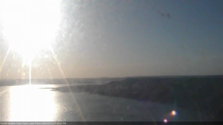 Lake Travis webcam, July 13, 2020 7:00 PM CT