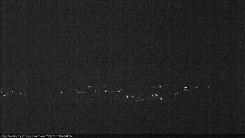 Lake Travis webcam, July 13, 2020 10:45 PM CT