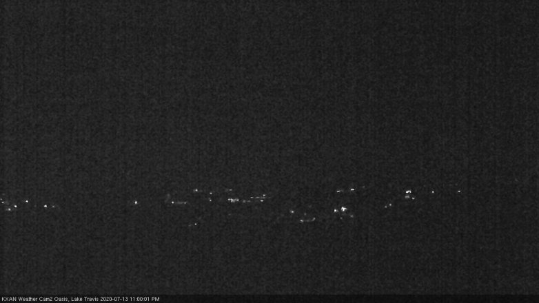 Lake Travis webcam, July 13, 2020 11:00 PM CT