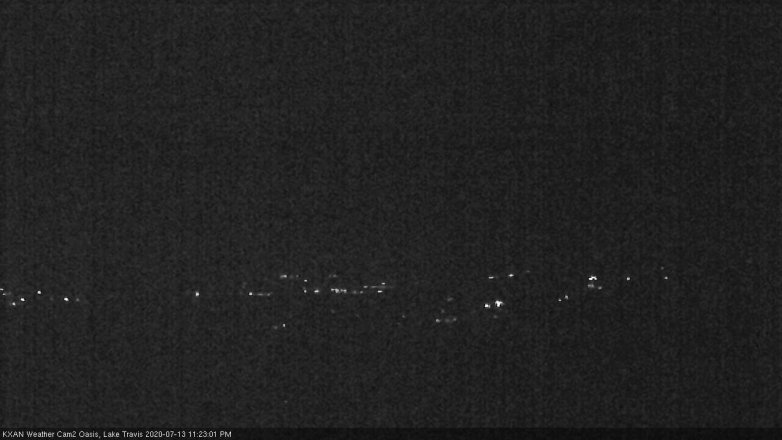 Lake Travis webcam, July 13, 2020 11:25 PM CT