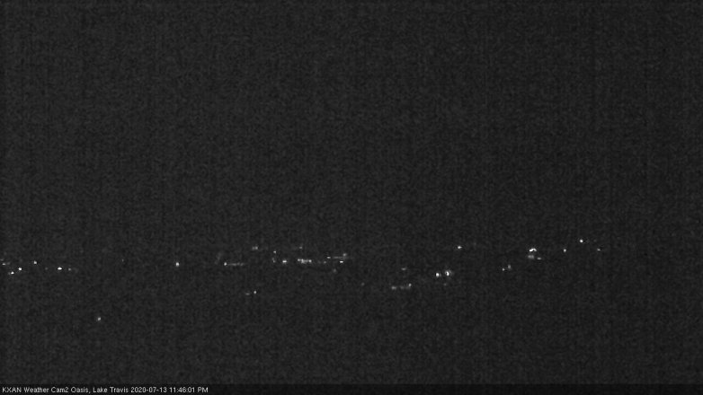 Lake Travis webcam, July 13, 2020 11:45 PM CT