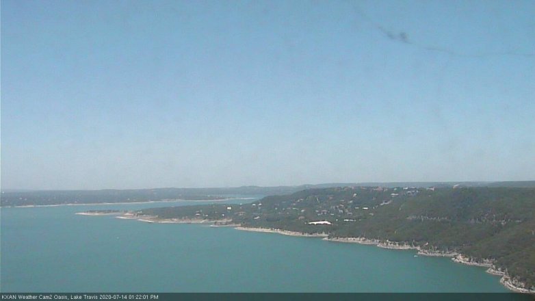 Lake Travis webcam, July 14, 2020 1:25 PM CT