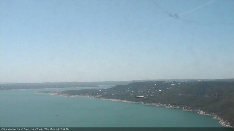 Lake Travis webcam, July 14, 2020 3:25 PM CT