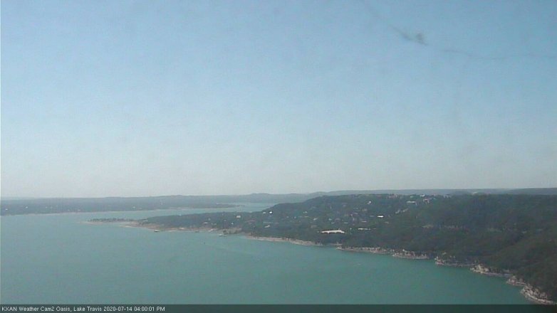 Lake Travis webcam, July 14, 2020 4:00 PM CT