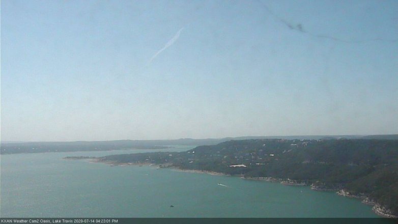Lake Travis webcam, July 14, 2020 4:25 PM CT