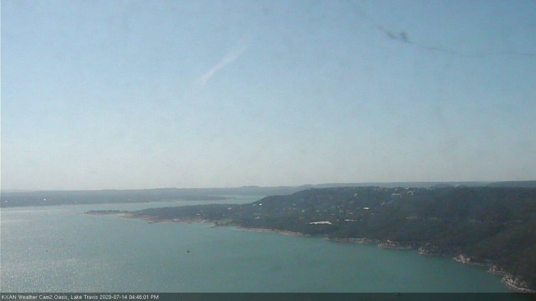 Lake Travis webcam, July 14, 2020 4:45 PM CT