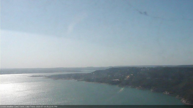 Lake Travis webcam, July 14, 2020 5:25 PM CT