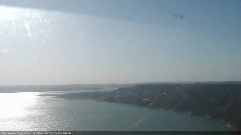 Lake Travis webcam, July 14, 2020 5:45 PM CT