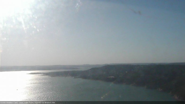 Lake Travis webcam, July 14, 2020 6:00 PM CT
