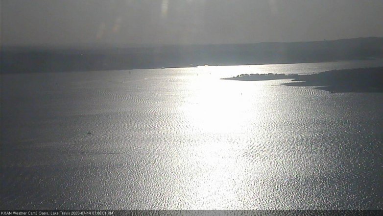 Lake Travis webcam, July 14, 2020 7:00 PM CT