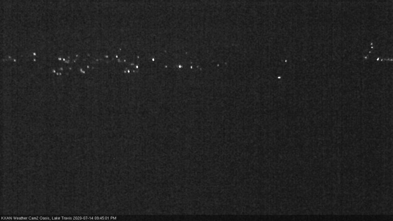 Lake Travis webcam, July 14, 2020 9:45 PM CT