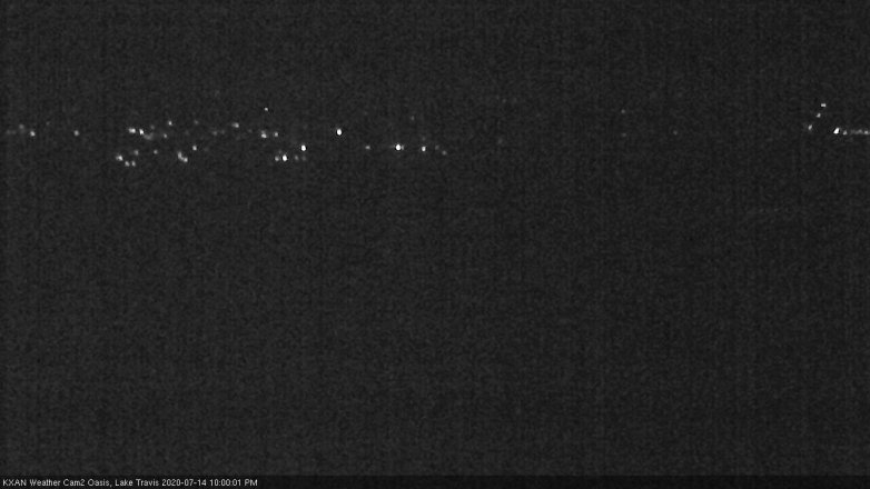 Lake Travis webcam, July 14, 2020 10:00 PM CT