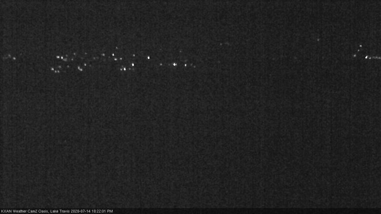 Lake Travis webcam, July 14, 2020 10:25 PM CT