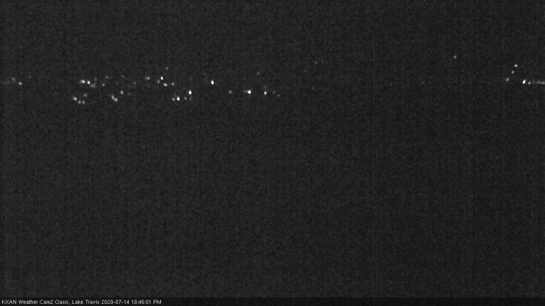 Lake Travis webcam, July 14, 2020 10:45 PM CT