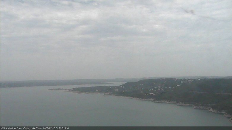 Lake Travis webcam, July 15, 2020 1:25 PM CT
