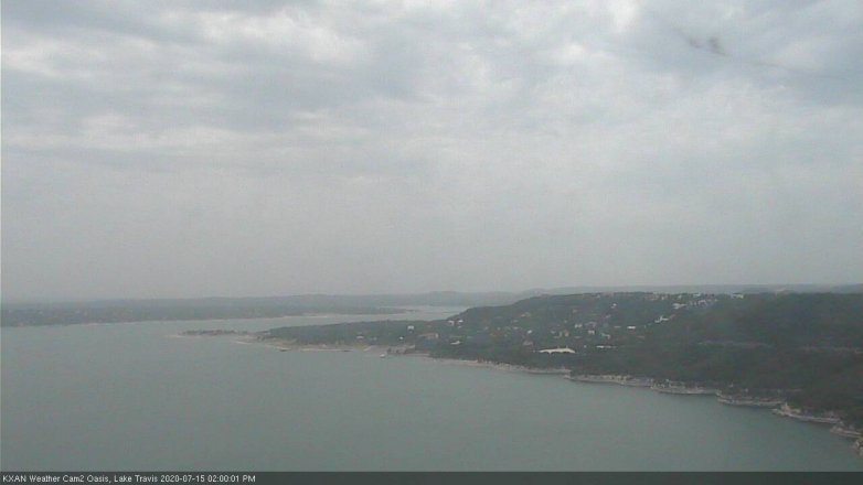 Lake Travis webcam, July 15, 2020 2:00 PM CT