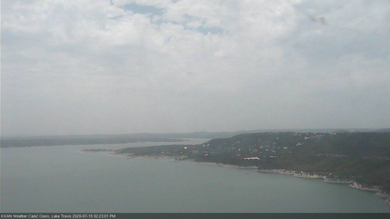 Lake Travis webcam, July 15, 2020 2:25 PM CT