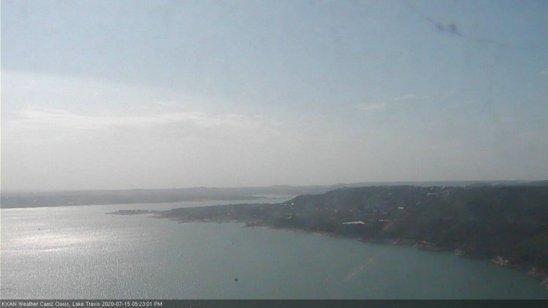 Lake Travis webcam, July 15, 2020 5:25 PM CT