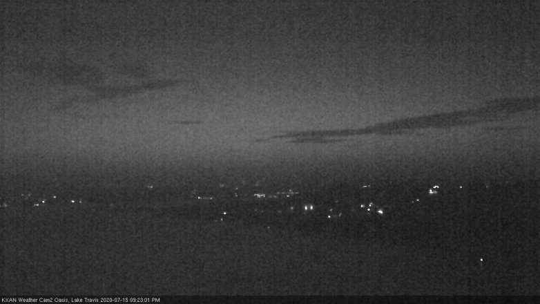 Lake Travis webcam, July 15, 2020 9:25 PM CT