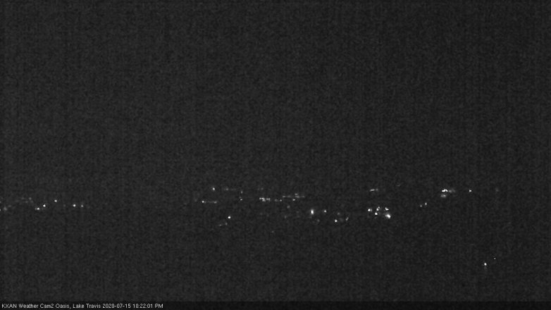 Lake Travis webcam, July 15, 2020 10:25 PM CT