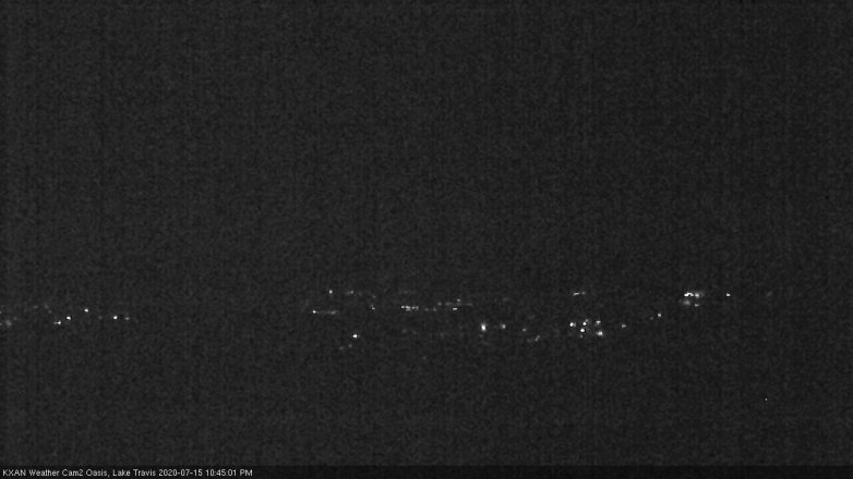 Lake Travis webcam, July 15, 2020 10:45 PM CT