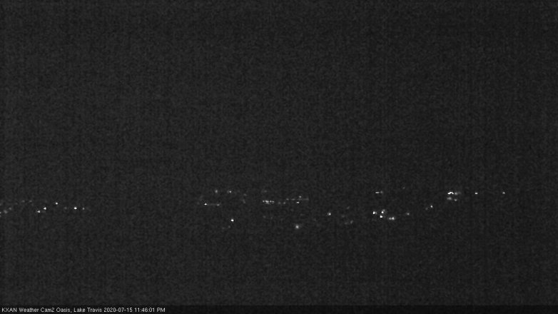 Lake Travis webcam, July 15, 2020 11:45 PM CT