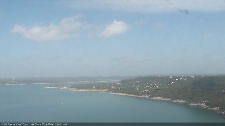 Lake Travis webcam, July 16, 2020 10:00 AM CT