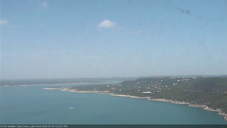Lake Travis webcam, July 16, 2020 12:25 PM CT