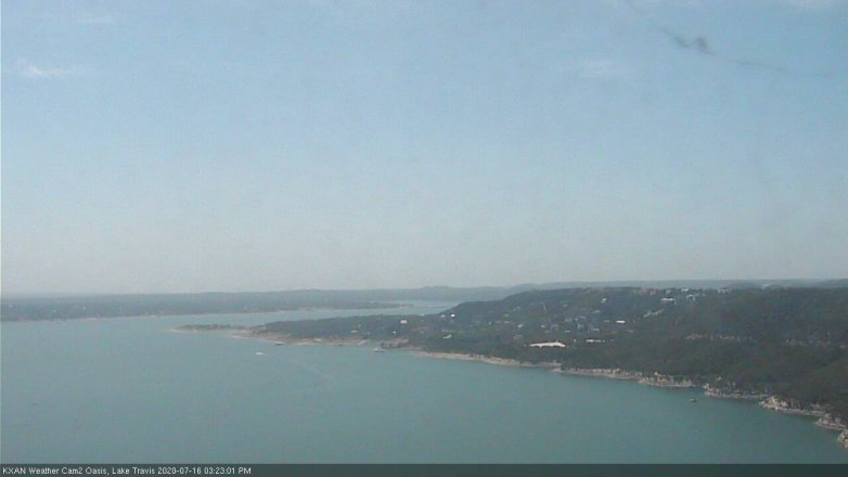 Lake Travis webcam, July 16, 2020 3:25 PM CT