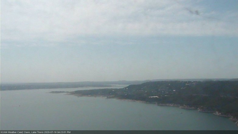 Lake Travis webcam, July 16, 2020 4:25 PM CT