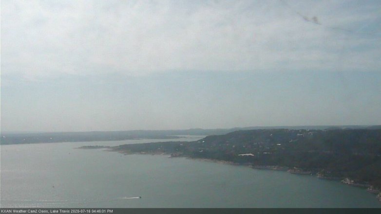 Lake Travis webcam, July 16, 2020 4:45 PM CT