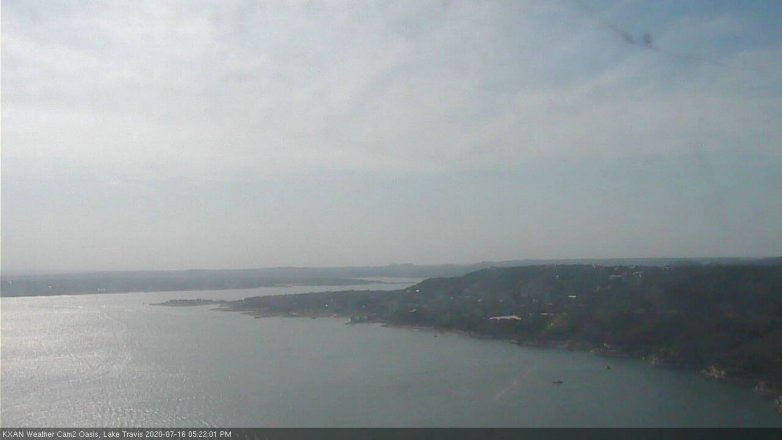 Lake Travis webcam, July 16, 2020 5:25 PM CT
