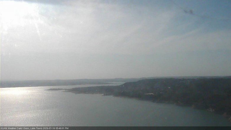Lake Travis webcam, July 16, 2020 5:45 PM CT